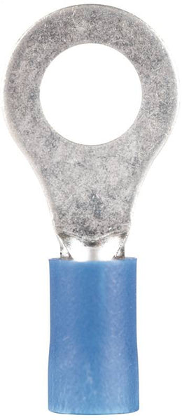 GB 21-1055 Ring Terminal, 600 V, 16 to 14 AWG Wire, 5/16 to 3/8 in Stud, Vinyl Insulation, Blue