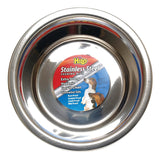 HiLo ZW150 64/56620 Pet Feeding Dish, M, 2 qt Volume, Stainless Steel