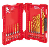 Milwaukee SHOCKWAVE Impact Duty 48-89-4630 Drill Bit Set, 15-Piece, Steel, Titanium