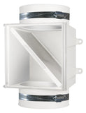 DUNDAS JAFINE ProClean Series PCLT4WZW Dryer Duct Lint Trap, 4 in Duct, Polystyrene