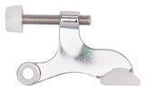 Prosource H20-B042-PS Deluxe Hinge Pin Door Stop, 2-5/8 in Projection, Die-Cast Zinc & Plastic, Chrome
