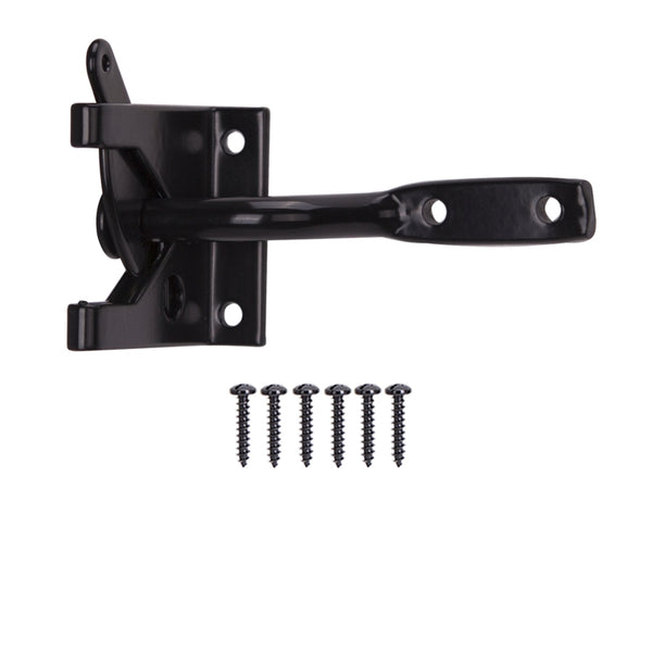 ProSource 33140PKB-PS Gate Latch, 3/8 in Bolt Head, 3-15/16 in L Bolt, Steel, Zinc