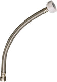Plumb Pak EZ Series PP23844 Toilet Supply Tube, 1/2 in Inlet, Compression Inlet, 7/8 in Outlet, Ballcock Outlet, 16 in L