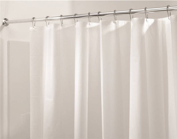 iDESIGN 12052 Shower Curtain/Liner, 72 in L, 72 in W, PEVA, Clear