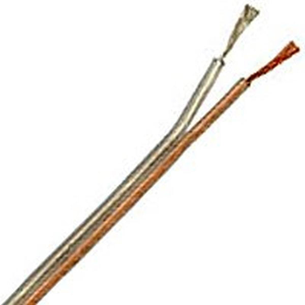 CCI 946016618 Speaker Wire, 24 AWG Wire, Clear Sheath