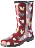 Sloggers 5016CBR-09 Rain and Garden Boots, 9 in, Chicken, Barn Red
