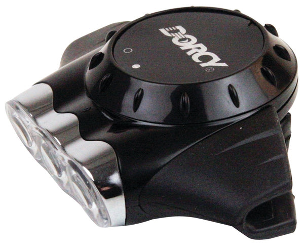 Dorcy 41-2105 Cap Light, 0.75 mAh, CR2016 Battery, LED Lamp, 13 Lumens, 15 m Beam Distance, 13 hr Run Time, Black/Silver