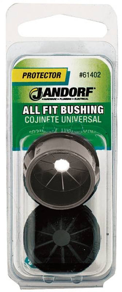 Jandorf 61402 Conduit Bushing, 3/4 in Dia Cable, Nylon, Black, 1 in Dia Panel Hole, 0.453 in Thick Panel