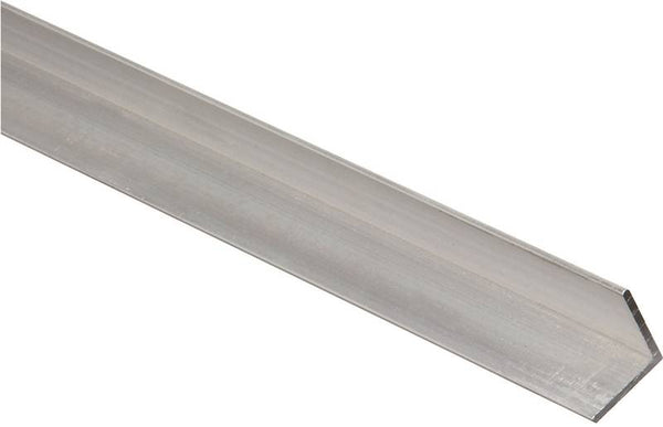 Stanley Hardware 4203BC Series N247-296 Angle Stock, 3/4 in L Leg, 48 in L, 1/16 in Thick, Aluminum, Mill