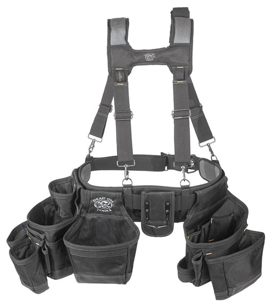 Dead On HDP369857 Framer's Suspension Rig, 52 in Waist, Poly Fabric, Black, 19-Pocket