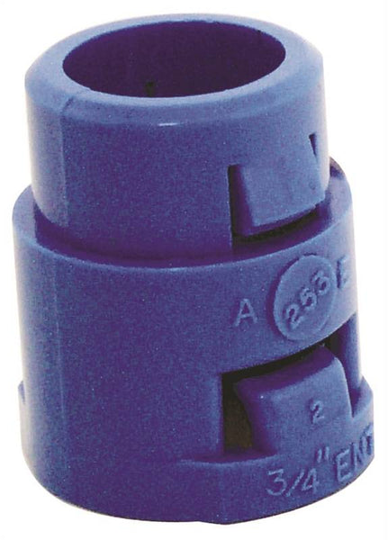 Carlon A253E-CAR Terminal Adapter, 3/4 in, 1.4 in L, PVC, Blue