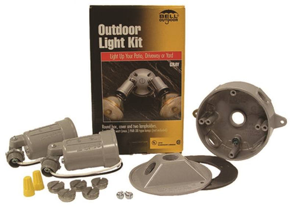HUBBELL 5829-5 Flood Light Kit, Incandescent Lamp