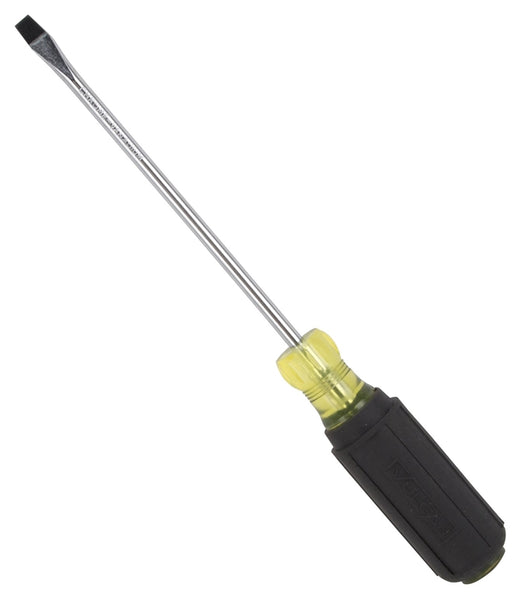 Vulcan Screwdriver, 1/4 in Drive, Slotted Drive, 10 in OAL, 6 in L Shank, Plastic/Rubber Handle