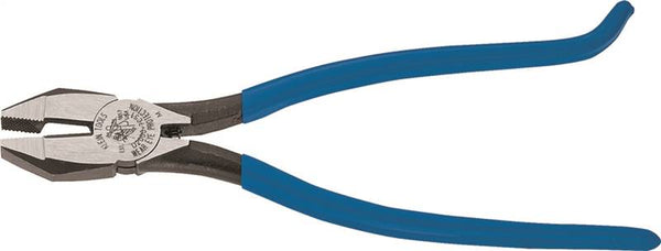 KLEIN TOOLS D2000-7CST Ironworker's Plier, 9-1/4 in OAL, Blue Handle, Hook Bend Handle, 1.156 in W Jaw, 1.281 in L Jaw