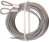 Prime-Line GD 52100 Aircraft Cable, 1/8 in Dia, 12 ft L, Carbon Steel, Galvanized
