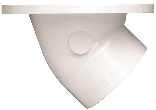 Oatey 43816 Closet Flange, 3, 4 in Connection, PVC, White, For: 3 in, 4 in Pipes