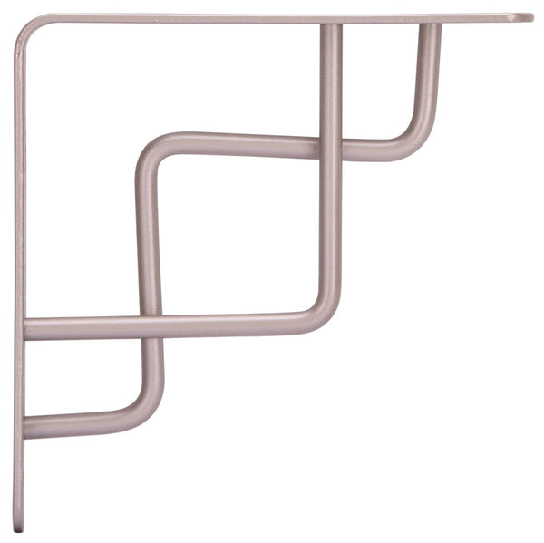 ProSource SB-025PS Contemporary and Decorative Shelf Bracket, 132 lb/Pair, 6-1/8 in L, 6-1/8 in H, Steel