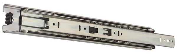 Knape & Vogt 8400P 20 Drawer Slide, 100 lb, 20 in L Rail, 1/2 in W Rail, Anochrome