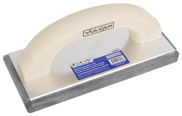 Vulcan 16048 Masonry Float, 8 in L Blade, 4 in W Blade, 5/8 in Thick Blade, Molded Sponge Rubber Blade, Square End Blade