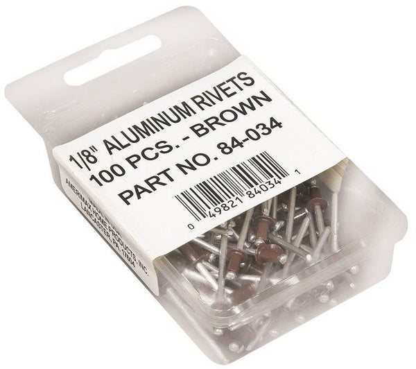 Amerimax 84034 Gutter Rivet, 1-1/2 in L, Aluminum