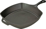 Lodge L8SQ3 Seasoned Skillet, 10-1/2 in Dia, Iron, Black