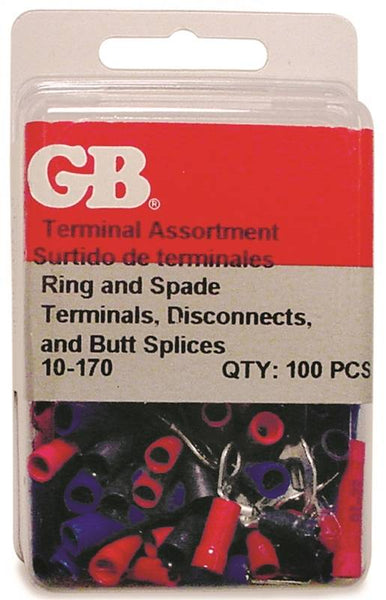 GB 10-170 Terminal Kit, 22 to 14 AWG Wire, Assorted