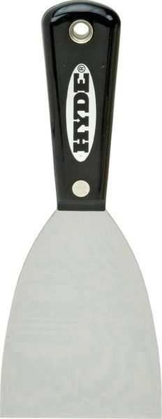 HYDE 02400 Wall Scraper, 3 in W Blade, HCS Blade, Nylon Handle, Tapered Handle