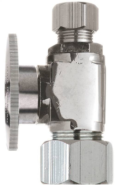 Plumb Pak PP20063LF Shut-Off Valve, 5/8 x 3/8 in Connection, Compression, Brass Body