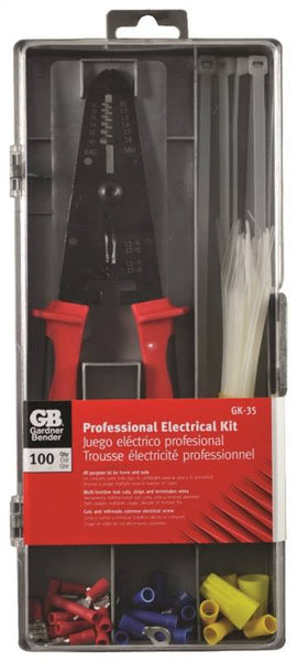 GB GK-35 Terminal and Crimping Tool Kit, 22 to 18 AWG Wire