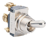 CALTERM 41710 Toggle Switch, 15 A, 12 VDC, Screw Terminal, Metal Housing Material, Silver