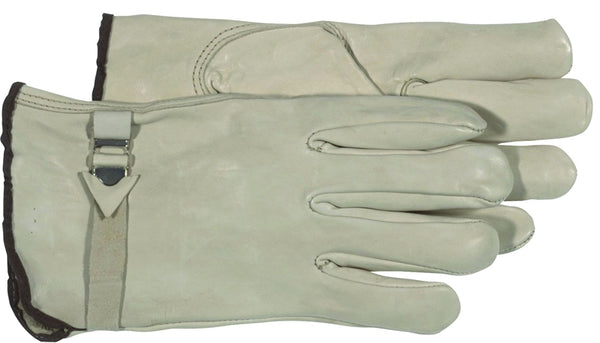 BOSS 4070J Driver Gloves, XL, Keystone Thumb, Open Cuff, Cowhide Leather, Tan