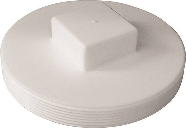 CANPLAS 414286BC Plug, 6 in, MNPT, PVC, White