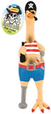 RUFFIN'IT 80528-1 Dog Toy, S, Captain Jack Chicken, Rubber