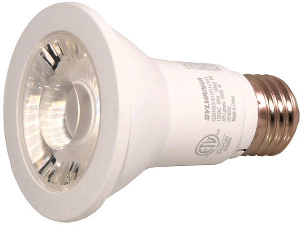 Sylvania 79279 LED Light Bulb, Flood, Spotlight, PAR20 Lamp, 50 W Equivalent, E26 Lamp Base, Warm White Light