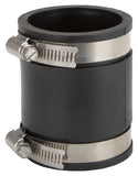 ProSource Coupling, 2 in x 2 in, PVC, Black