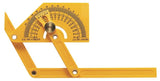 GENERAL 29 Angle Protractor with Locknut, 0 to 165 deg, Plastic