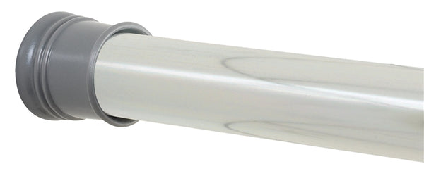 Zenna Home TwistTight Series 506S/505S Shower Rod, 72 in L Adjustable, 1-1/4 in Dia Rod, Steel, Chrome
