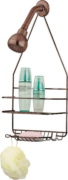 Simple Spaces SS-SC-25-VB Shower Caddy, 2-Shelf, Steel, 10 in OAW, 19 in OAH, 4-1/4 in OAD, 10 lb