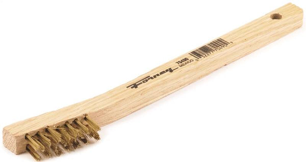 Forney 70490 Scratch Brush, 0.006 in L Trim, Brass Bristle