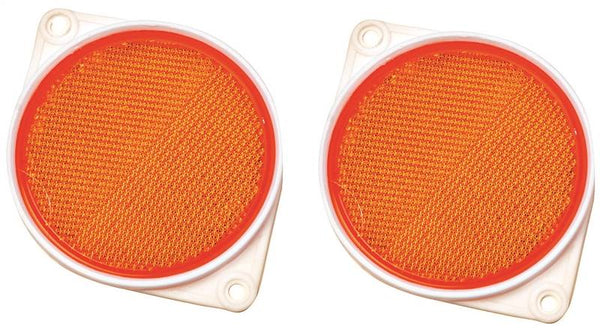 HY-KO CDRF-3A Carded Reflector, 9.63 in L Post, Amber Reflector