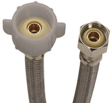 FLUIDMASTER B3T09 Toilet Connector, 1/2 in Inlet, Compression Inlet, 7/8 in Outlet, Ballcock Outlet, 9 in L