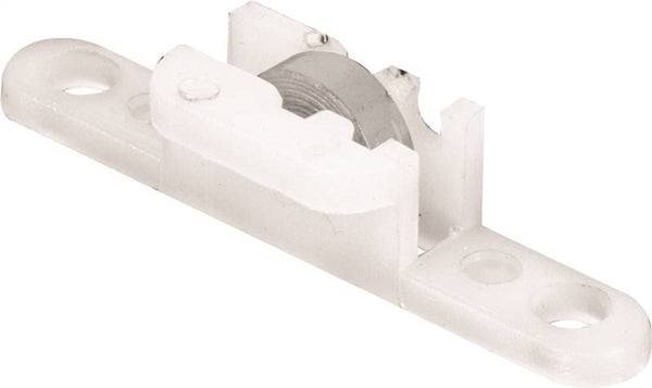 Prime-Line G 3038 Roller Assembly, 3/8 in W, 1/4 in L, Nylon/Steel, White