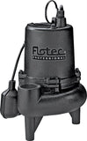Flotec Professional Series E75STVT Sewage Pump, 1-Phase, 9 A, 115 V, 0.75 hp, 2 in Outlet, 24 ft Max Head, 170 gpm