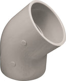 LASCO 417040BC Pipe Elbow, 4 in, Slip, 45 deg Angle, PVC, SCH 40 Schedule