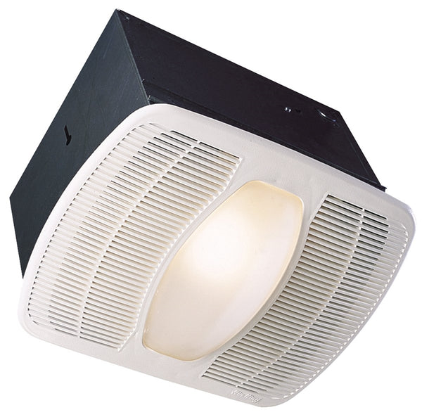 Air King LEDAK80 Exhaust Fan with Light, 0.6 A, 115/120 V, 80 cfm Air, 1 sones, LED Lamp, 4 in Duct, White