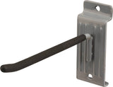 CRAWFORD STSP6 Tool Holder Hook, 15 lb, 6 in Opening, Duramount Rail Mounting, Steel, Powder-Coated