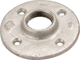 ProSource 27-1/2G Floor Flange, 1/2 in, 3 in Dia Flange, FIP, 4-Bolt Hole, 0.28 in, 7 mm in (mm) Dia Bolt Hole