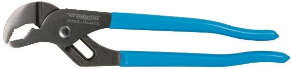 CHANNELLOCK 422 Tongue and Groove Plier, 9-1/2 in OAL, 1-1/2 in Jaw Opening, Blue Handle, Cushion-Grip Handle