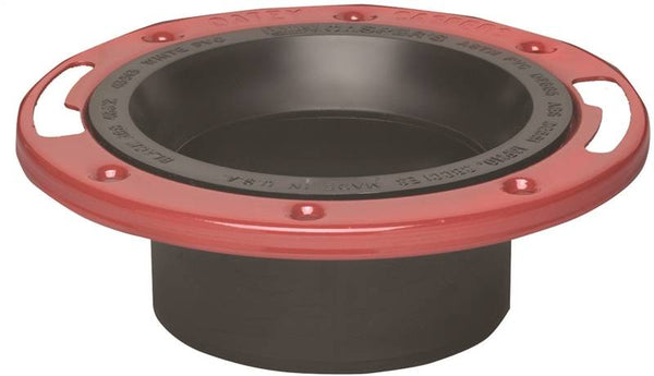 Oatey 43512 Closet Flange, 3, 4 in Connection, ABS, For: 3 in, 4 in Pipes