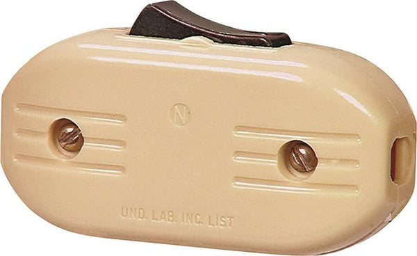 Eaton Wiring Devices 933 933V-BOX Switch, 3 A, 120 V, Screw Terminal, Phenolic, Ivory